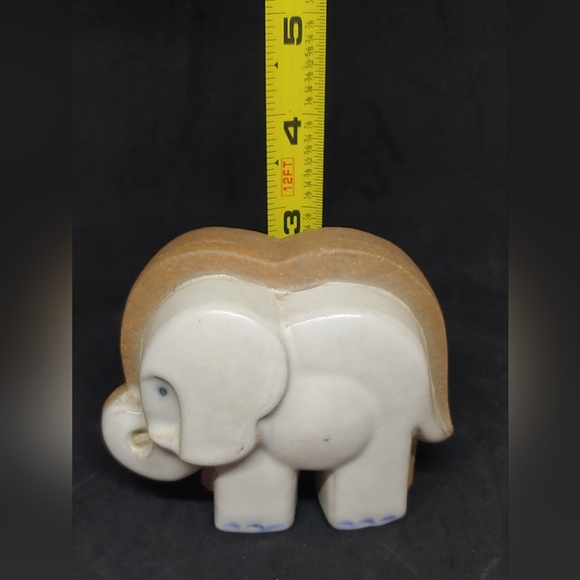 Lisa Larson Noahs Ark Gustavberg Elephant Couple Vtg Sweden - Picture 10 of 11